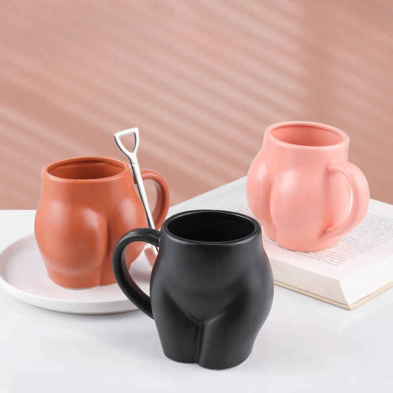 Mug Ceramic in-Glaze Decoration Creative Body Art Funny Butt Shape with Handle Water Cup Gift Box Packaging Pink American Style
Mug Ceramic in-Glaze Decoration Creative Body Art Funny Butt Shape with Handle Water Cup Gift Box Packaging Pink American Style