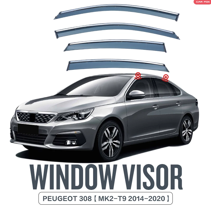 For PEUGEOT 308 T7 T9 2007-2020 Plastic Window Visor Vent Shades Sun Rain Deflector Guard For PEUGEOT 308 T7 T9 2007-2020
For PEUGEOT 308 T7 T9 2007-2020 Plastic Window Visor Vent Shades Sun Rain Deflector Guard For PEUGEOT 308 T7 T9 2007-2020