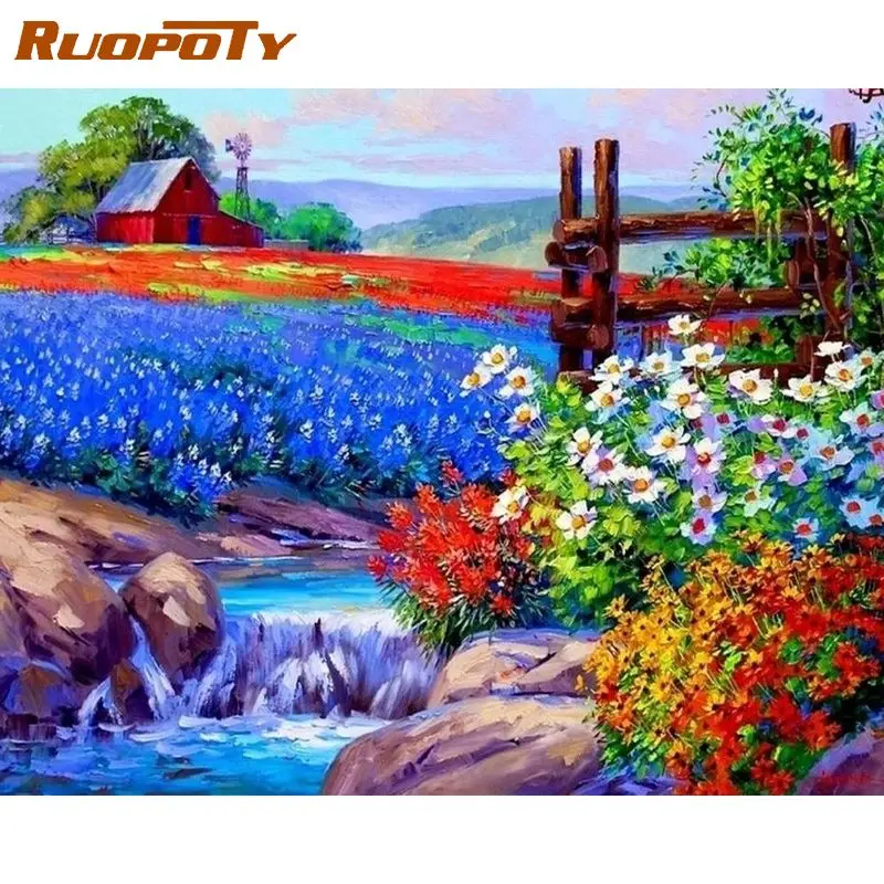RUOPOTY Frame Diy Painting By Numbers For Adults Farm Flowers Rivers Scenery Coloring By Numbers Handworks For Crafts 60x75cm
RUOPOTY Frame Diy Painting By Numbers For Adults Farm Flowers Rivers Scenery Coloring By Numbers Handworks For Crafts 60x75cm
