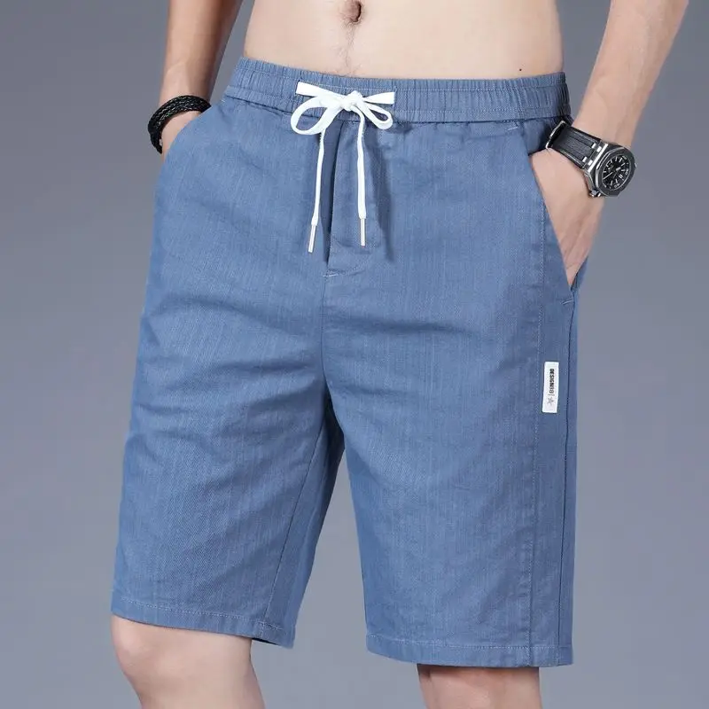 

New Fashion Five Point Shorts for Men's Summer Thin Casual Loose Sweatpants Beach Trousers Many Pockets Sports Pants
