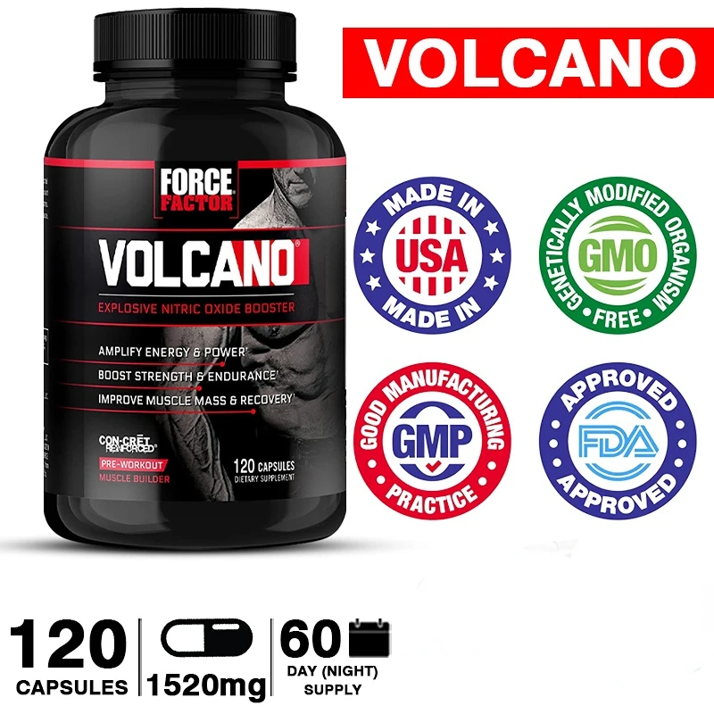 VolcaNO Nitric Oxide Supplement Contains Creatine and L-Citrulline to Enhance Muscle Growth
VolcaNO Nitric Oxide Supplement Contains Creatine and L-Citrulline to Enhance Muscle Growth