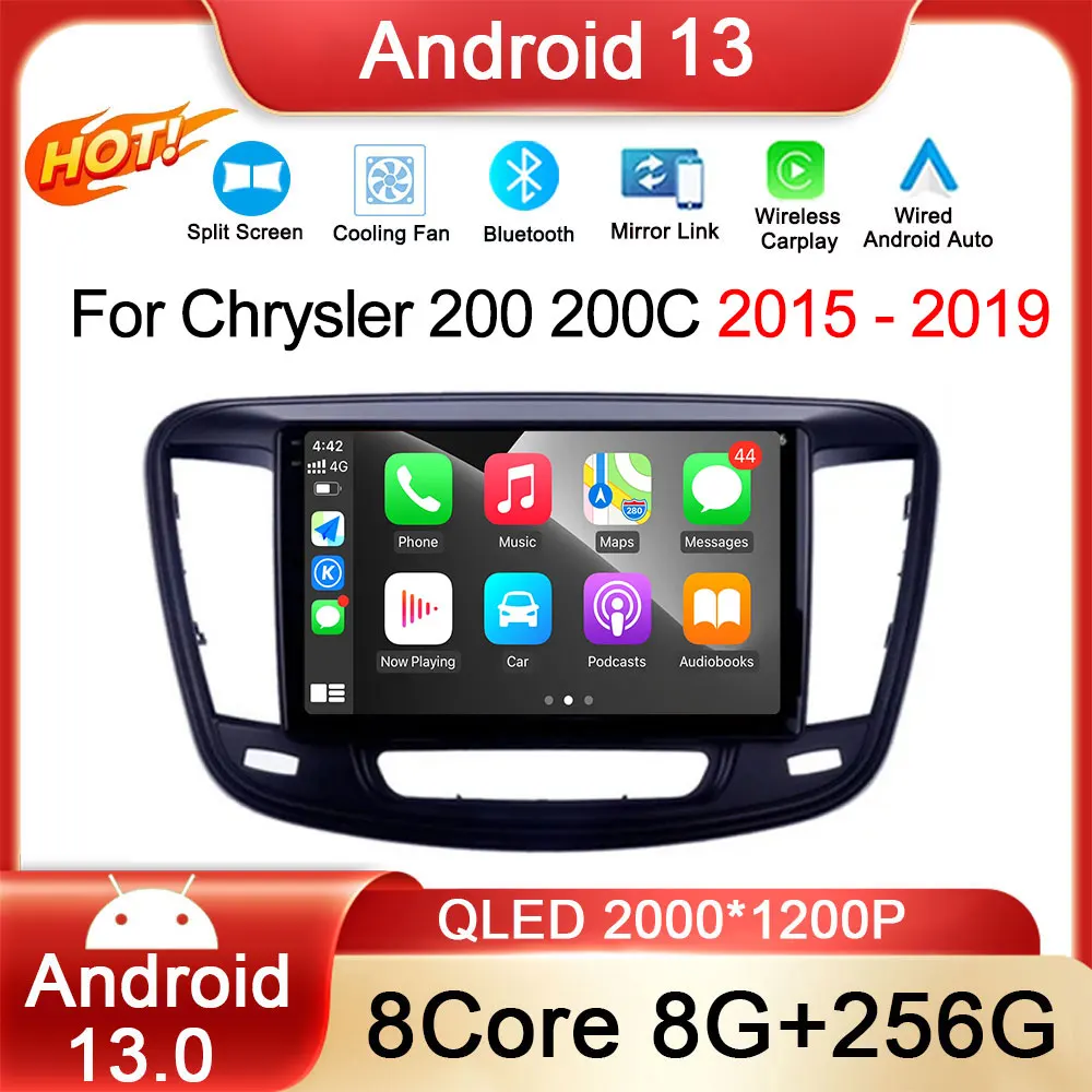 Автомобильный радиоприемник Android 13 для Chrysler 200 200C 2015 - 2019 4G GPS навигация Авторадио Carplay экран стерео Мультимедийный видеоплеер
Автомобильный радиоприемник Android 13 для Chrysler 200 200C 2015 - 2019 4G GPS навигация Авторадио Carplay экран стерео Мультимедийный видеоплеер