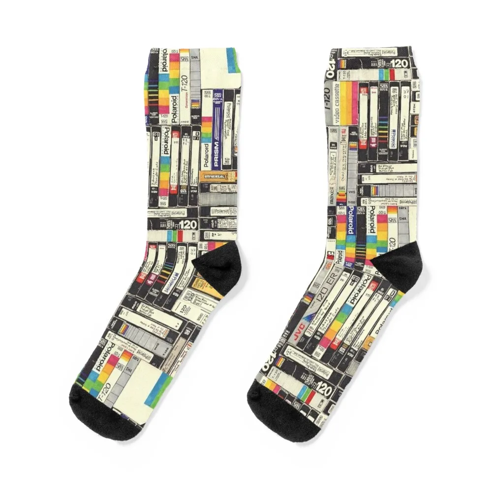 

Retro VHS Tapes - Movies from the 80's Socks moving stockings hiking Socks For Women Men's