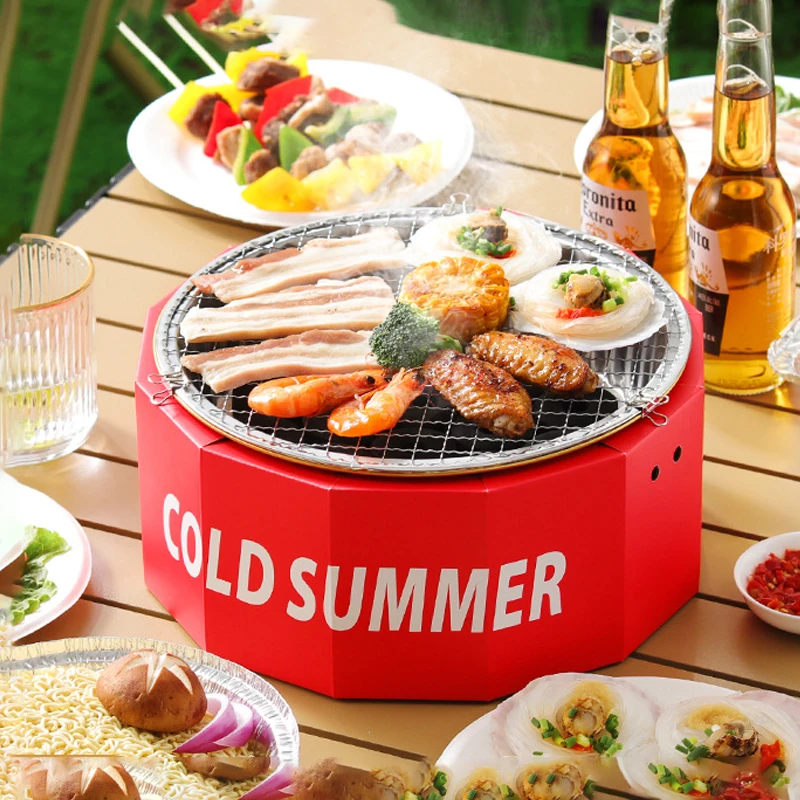 BBQ Stove Barbecue Grilled Meat Fried Steak Stove Outdoor Picnic Portable One-time Barbecue Grill Charcoal Stove Heat-insulating
BBQ Stove Barbecue Grilled Meat Fried Steak Stove Outdoor Picnic Portable One-time Barbecue Grill Charcoal Stove Heat-insulating