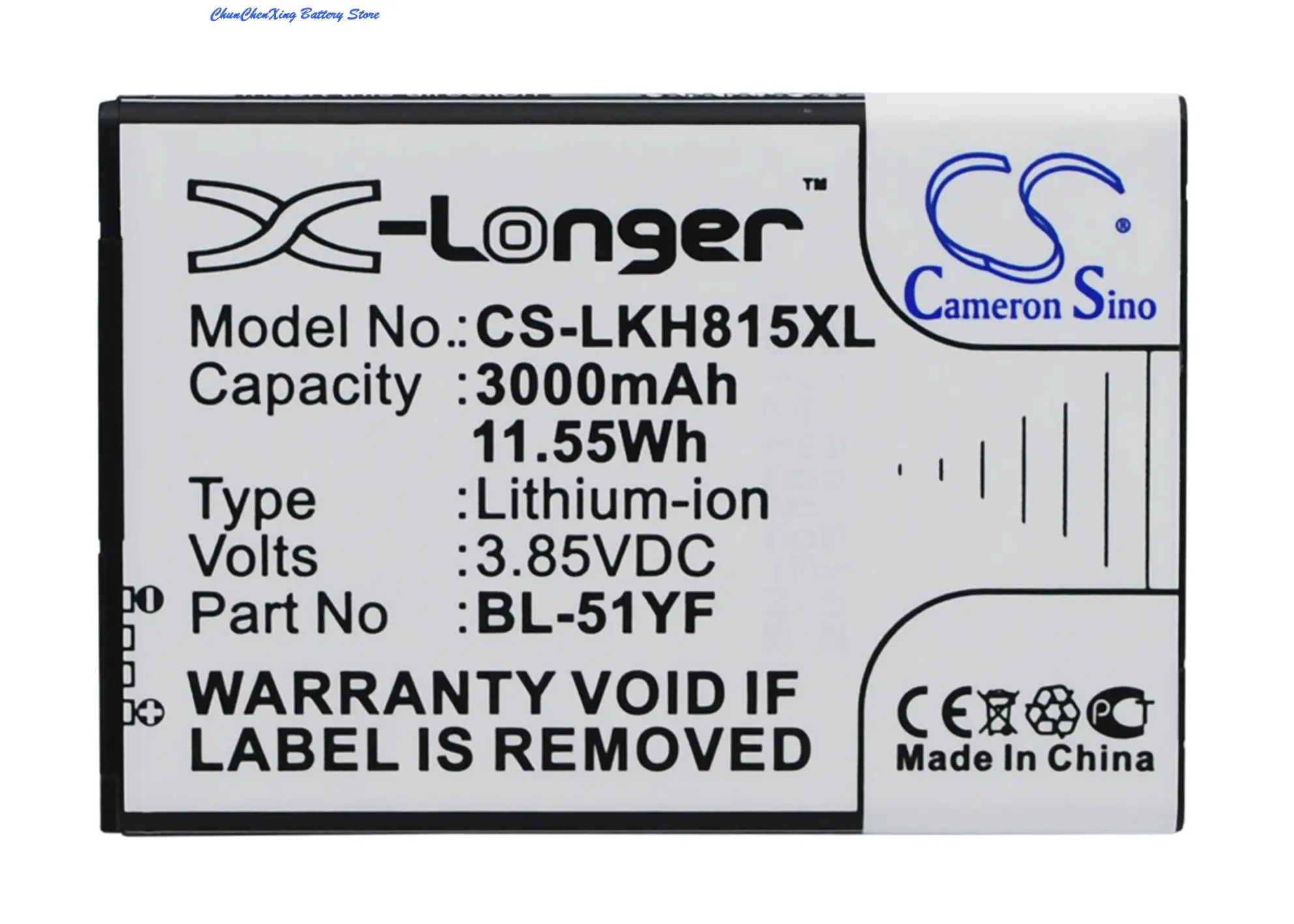 Аккумулятор Cameron Sino на 3000 мАч для LG G4,G4 Note,H810,H811,H815T,H8185K,H818N, H818P,H818T,H819,LS770,LS991,MS63,P1s,VS986
Аккумулятор Cameron Sino на 3000 мАч для LG G4,G4 Note,H810,H811,H815T,H8185K,H818N, H818P,H818T,H819,LS770,LS991,MS63,P1s,VS986