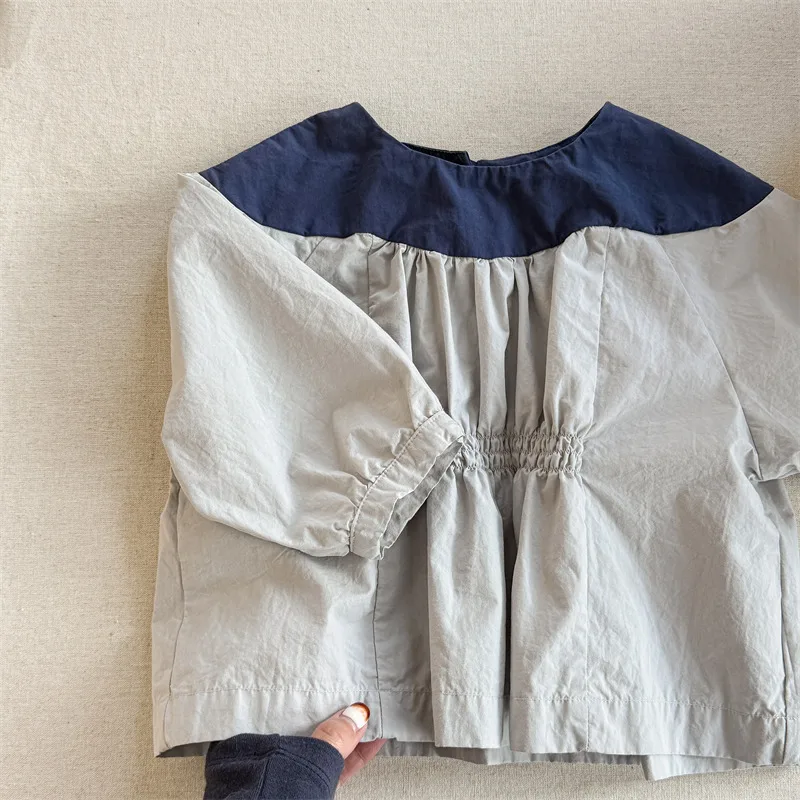 2025 Spring New Girls Puff Sleeve Shirts Children Long Sleeve T Shirts Baby Girl Cotton Blouse Infant Loose Tops Kids Clothes 28 S200c5ecb516640b89248b6478c6827a5d