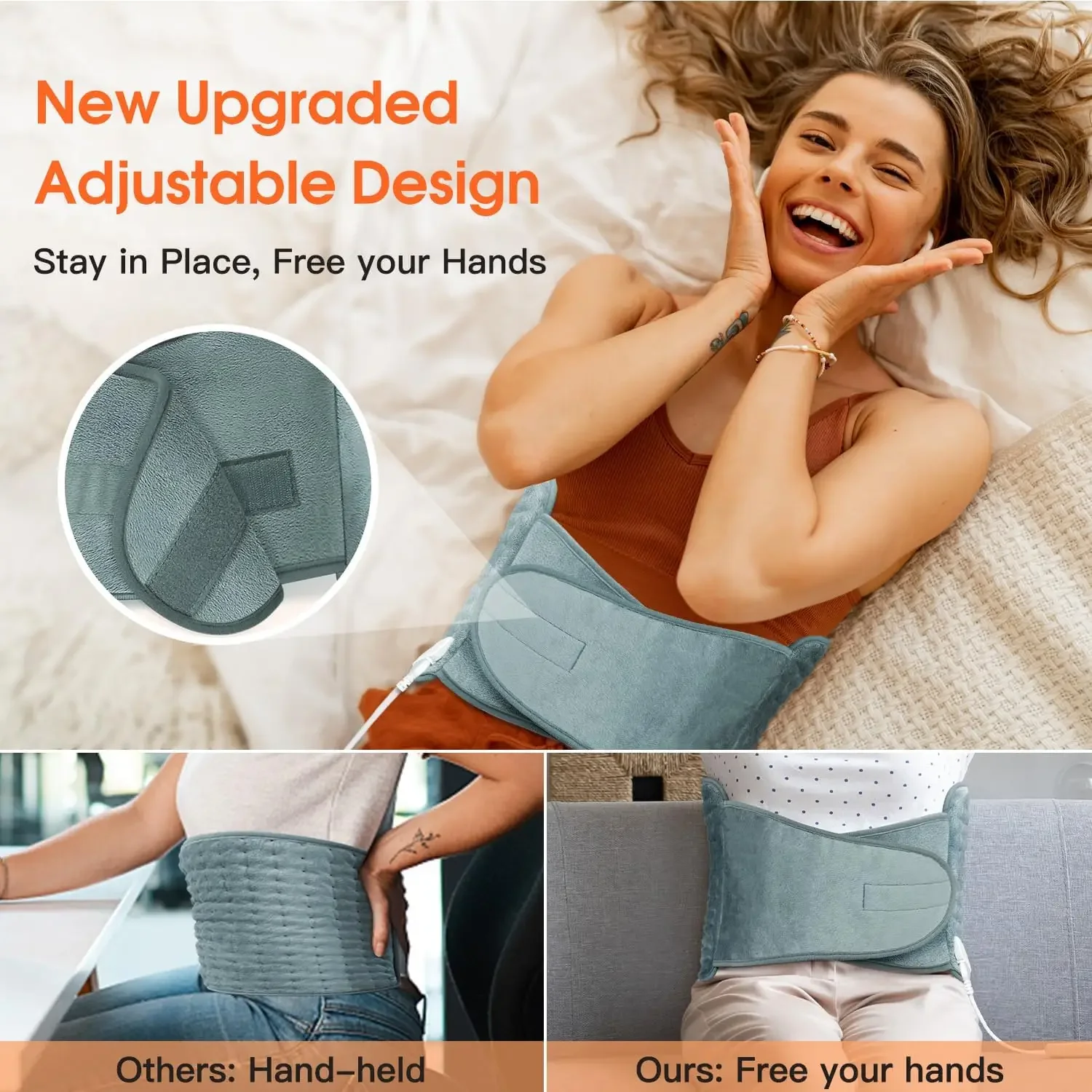 Plus Long Protection Washable Menstrual Pain Neck and Shoulder Large Heat Pad with Loop Fasten Heating Pad Belt
Plus Long Protection Washable Menstrual Pain Neck and Shoulder Large Heat Pad with Loop Fasten Heating Pad Belt