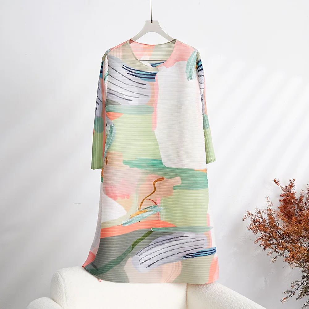 Large Size Pleated Dress Women's Mid-length Loose Women's Clothing Spring And Summer New Arrival Western Style Dress
Large Size Pleated Dress Women's Mid-length Loose Women's Clothing Spring And Summer New Arrival Western Style Dress