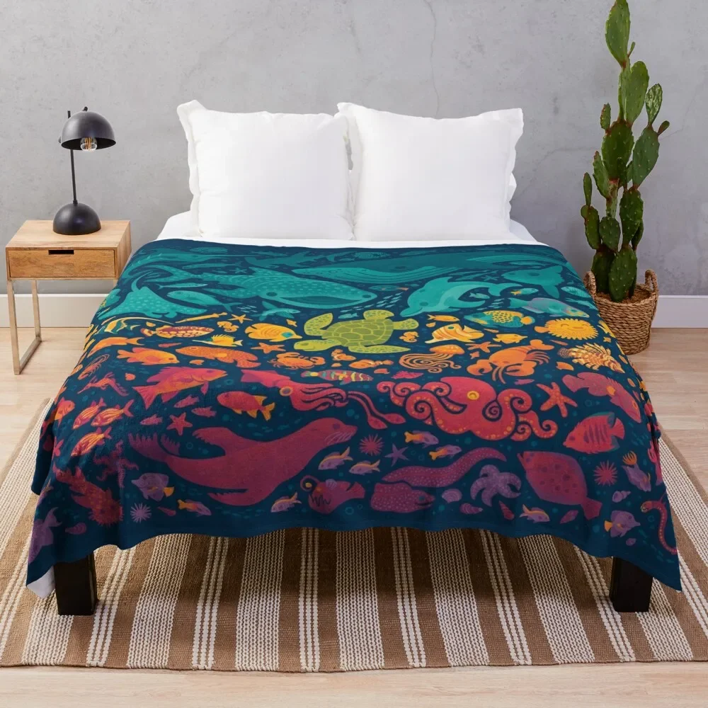 

2-диванное одеяло водного спектра, туристические одеяла для диванов