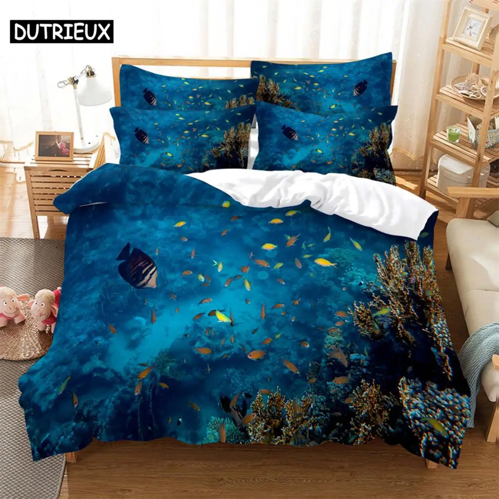 The underwater world 3D Digital Bedding Sets Home Bedclothes Super King Cover Pillowcase Comforter Textiles Bedding Set
The underwater world 3D Digital Bedding Sets Home Bedclothes Super King Cover Pillowcase Comforter Textiles Bedding Set