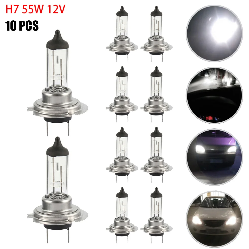 10PCS Halogen Headlight Bulb Super Warm White Light H7 55W 12V Bulb Headlight Halogen Lamp Car HeadLight Replacement Bulb
10PCS Halogen Headlight Bulb Super Warm White Light H7 55W 12V Bulb Headlight Halogen Lamp Car HeadLight Replacement Bulb