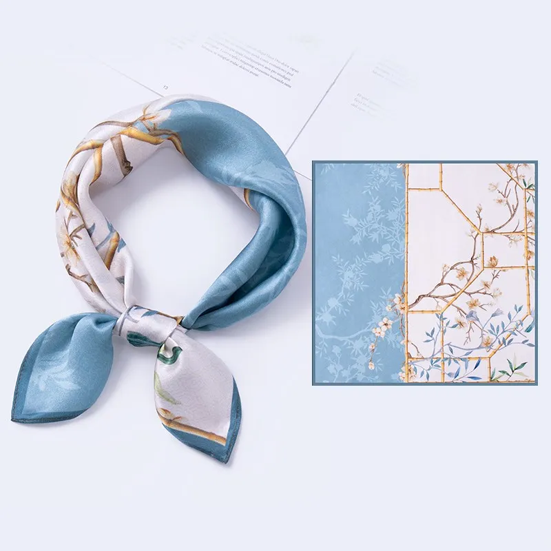 100% Natural Silk Square Scarf Women Print Small Real Silk Bandana Hair Scarf Luxury Neckscarf Pure Silk Head Scarf 53x53cm
100% Natural Silk Square Scarf Women Print Small Real Silk Bandana Hair Scarf Luxury Neckscarf Pure Silk Head Scarf 53x53cm