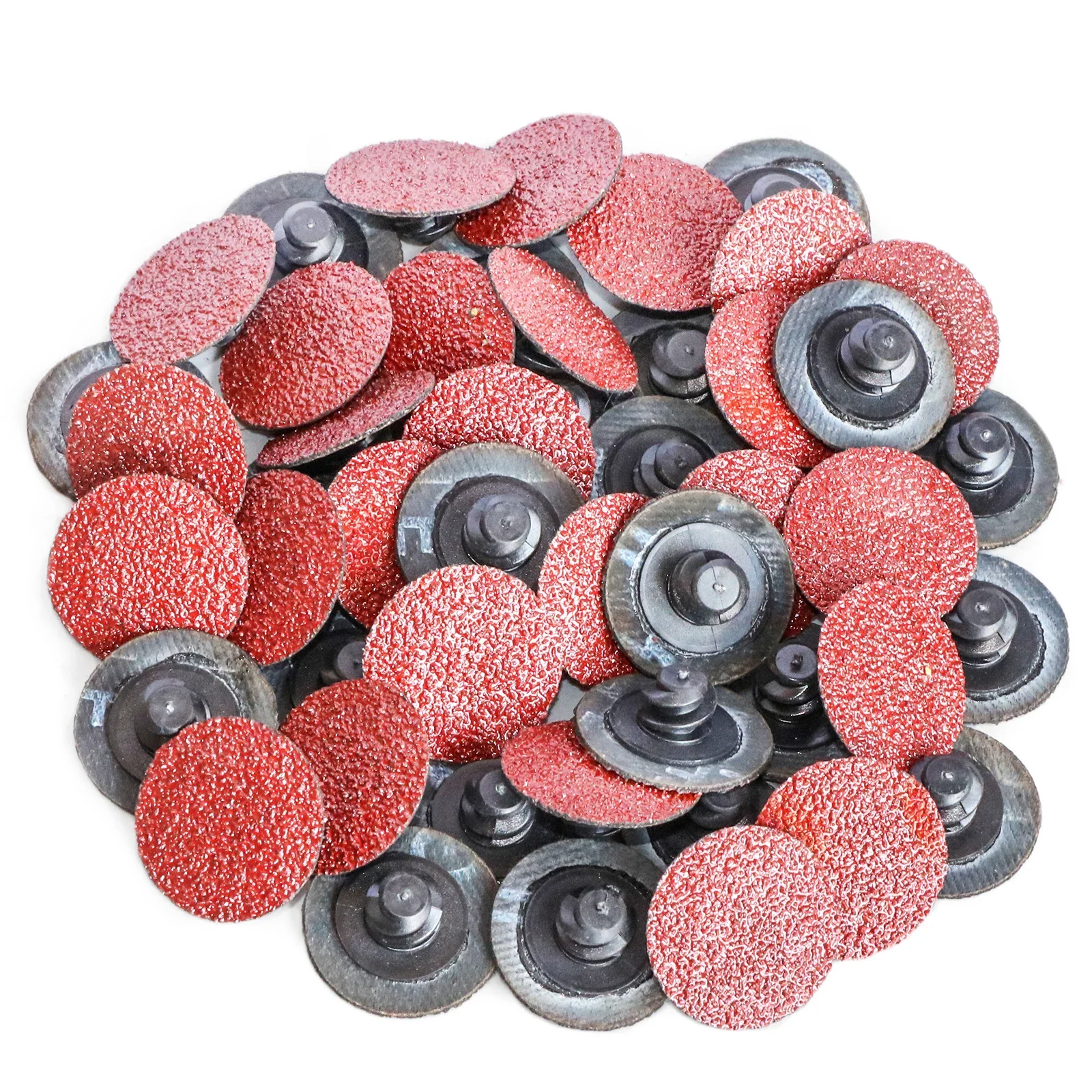 

1inch 25mm Roll Lock R-Type Quick Change Discs Red Grain Sanding Disc Metal Surface Conditioning Die Grinder Accessories