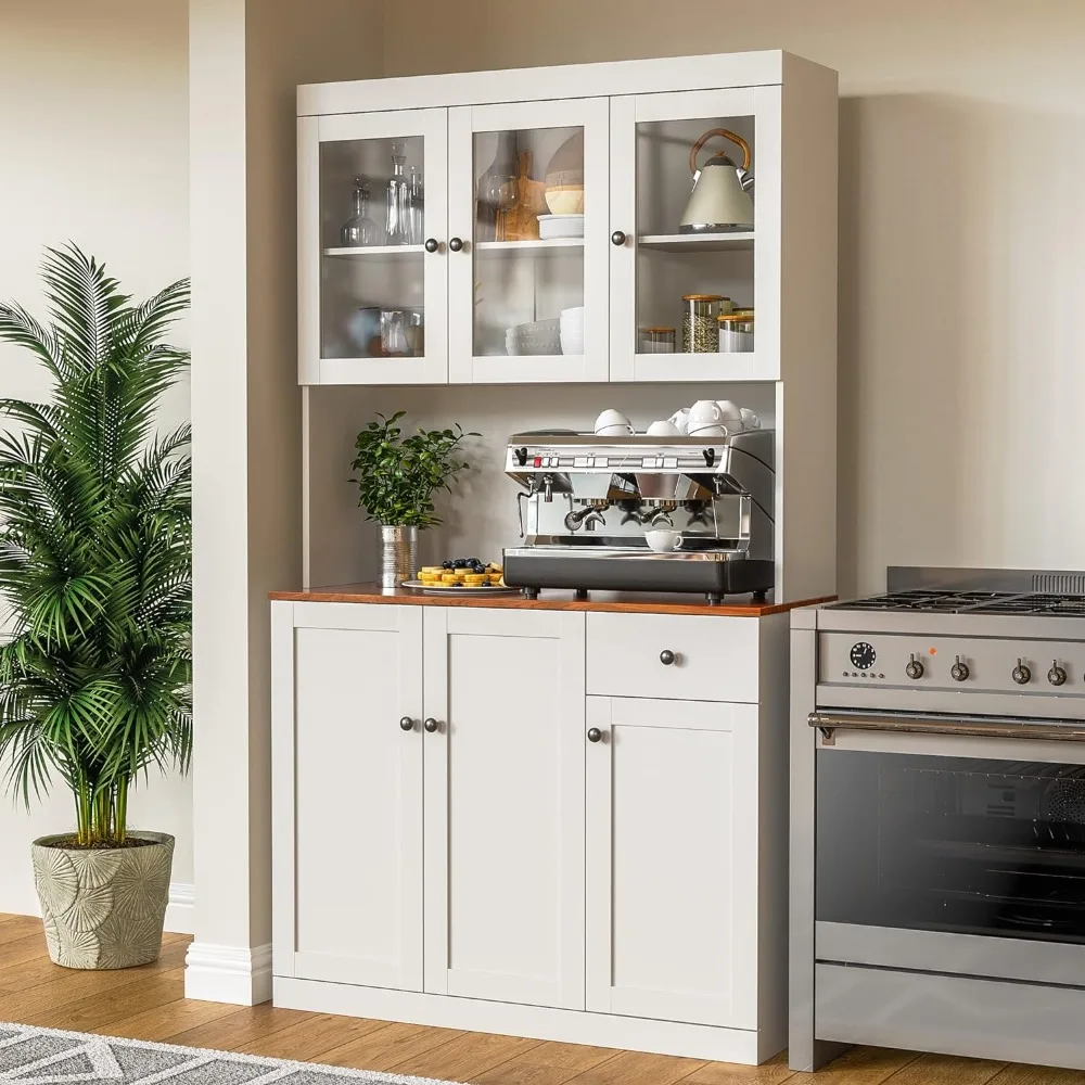 71" Tall Kitchen Pantry Storage Cabinet with Stand,Freestanding Kitchen Hutch Cabinet with Storage, Cupboard Cabinet for Kitchen
71" Tall Kitchen Pantry Storage Cabinet with Stand,Freestanding Kitchen Hutch Cabinet with Storage, Cupboard Cabinet for Kitchen