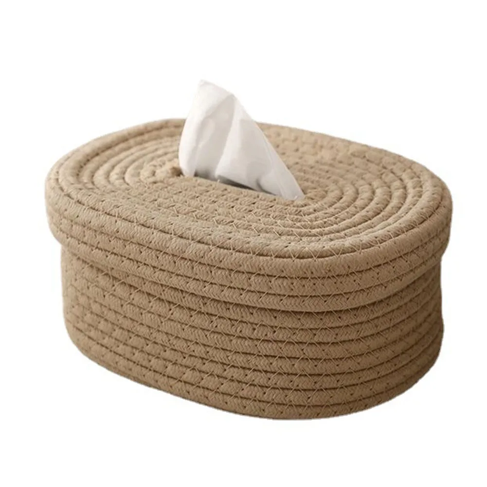 Tissue Box Cotton Rope Woven Tissue Box Storage Box Desktop Storage Box Pumping Paper Box Nordic Style Tissue Box Home Decor
Tissue Box Cotton Rope Woven Tissue Box Storage Box Desktop Storage Box Pumping Paper Box Nordic Style Tissue Box Home Decor