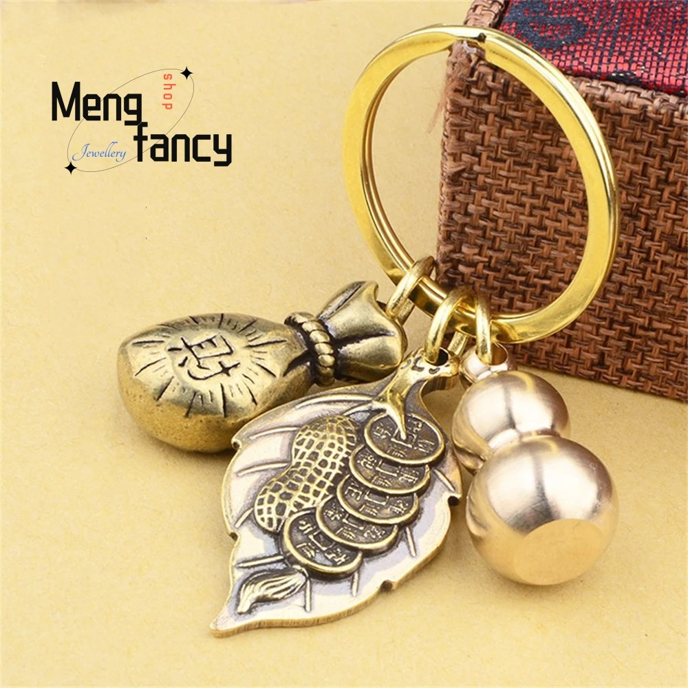 Attracting Wealth Pixiu Gourd Copper Coin Keychain Creative Bag Accessories New Fashion Car Pendant Luxury Souvenir Guest Gifts
Attracting Wealth Pixiu Gourd Copper Coin Keychain Creative Bag Accessories New Fashion Car Pendant Luxury Souvenir Guest Gifts