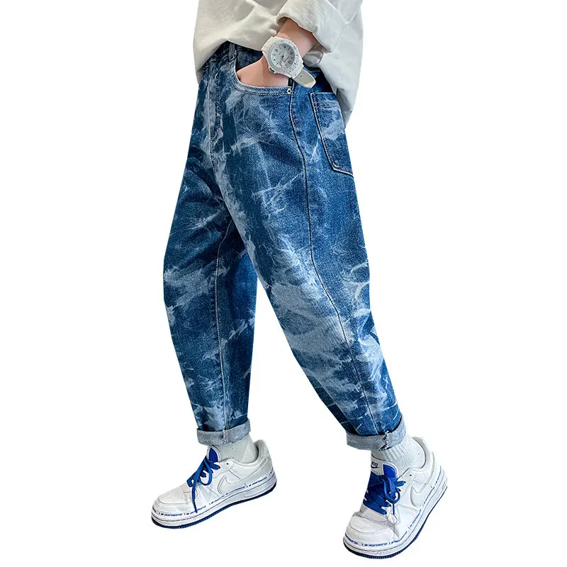 Loose Jeans Pant for Big Boys Harem Trousers Teenager Denim Pants Children Spring Casual Print Clothes for Kid 5 To 14 Years Old
Loose Jeans Pant for Big Boys Harem Trousers Teenager Denim Pants Children Spring Casual Print Clothes for Kid 5 To 14 Years Old