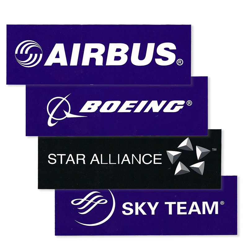 

5PCS Boeing Airbus STAR ALLIANCE SKY TEAM Sticker Water Proof for Car Motorcycle Bag for Aviation Lover Pilot Flight Crew