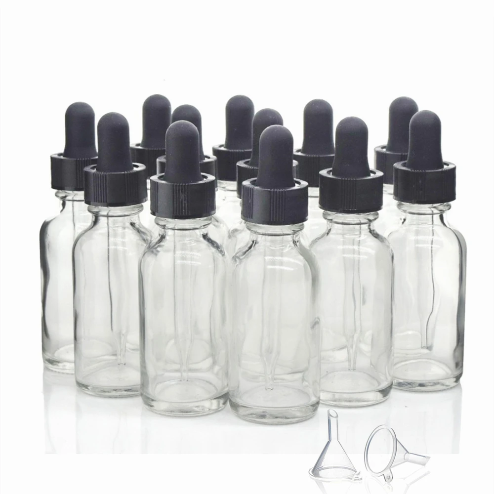 Clear Eye Dropper Bottles, Leakproof Travel Glass Tincture Bottles For Essential Oils Storage Reagent e Liquid, 12pcs 1 Oz 30ml
Clear Eye Dropper Bottles, Leakproof Travel Glass Tincture Bottles For Essential Oils Storage Reagent e Liquid, 12pcs 1 Oz 30ml