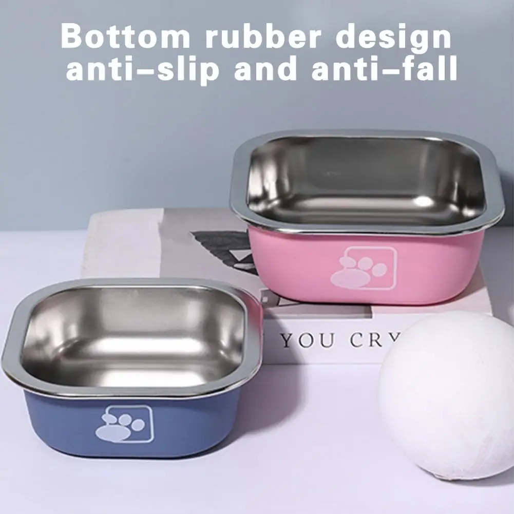 Stainless Steel Pet Bowl Non-Slip Drop-Resistant Cat Dog Feeding Dish Food Water Tray with Rubber Base Bite-Resistant
Stainless Steel Pet Bowl Non-Slip Drop-Resistant Cat Dog Feeding Dish Food Water Tray with Rubber Base Bite-Resistant