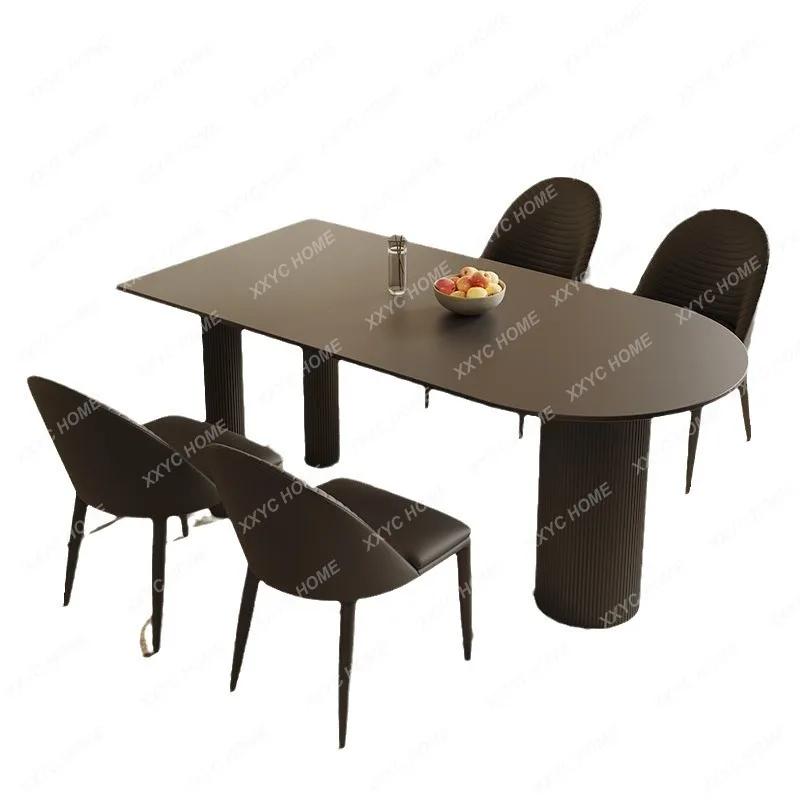 Stone Plate Dining Tables and Chairs Combination Modern Simple Small Apartment Home
Stone Plate Dining Tables and Chairs Combination Modern Simple Small Apartment Home