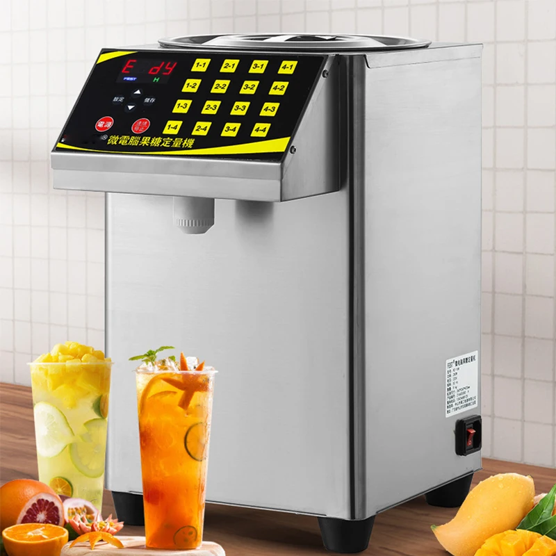 Milk tea Fructose Quantitative Machine Commercial Syrup Dispenser 16 Key Fructose Machine for Bubble Tea Shop
Milk tea Fructose Quantitative Machine Commercial Syrup Dispenser 16 Key Fructose Machine for Bubble Tea Shop