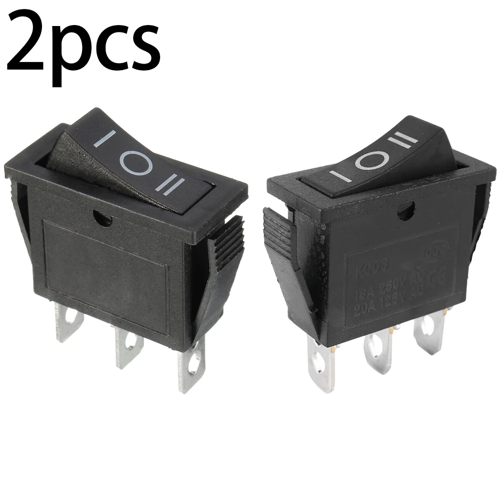 2pc 16A 250VAC On-Off-On Rectangle Rocker Switch SPDT 3 Pin SPDT Black For Car Dash Boat 12V For Automotive Electrical Equipment
2pc 16A 250VAC On-Off-On Rectangle Rocker Switch SPDT 3 Pin SPDT Black For Car Dash Boat 12V For Automotive Electrical Equipment