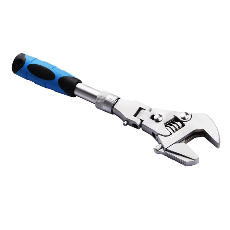 Durable 5 in 1 Torque Wrench 10-inch Adjustable Ratchet Wrench 180 Degree Folding Universal Pulley Spanner Tool for Home
Durable 5 in 1 Torque Wrench 10-inch Adjustable Ratchet Wrench 180 Degree Folding Universal Pulley Spanner Tool for Home