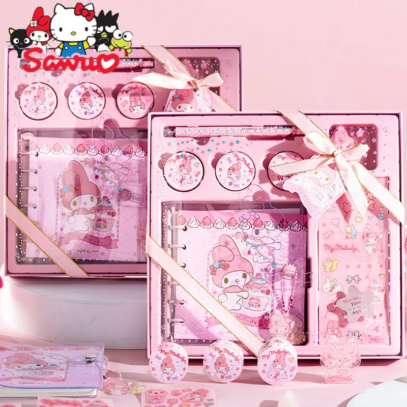 Sanrio Melody Kuromi Hello Kitty Cinnamoroll Pochacco Handbook Gift Box Set Student Girl Heart Grid Checkered Notebook Handbook
Sanrio Melody Kuromi Hello Kitty Cinnamoroll Pochacco Handbook Gift Box Set Student Girl Heart Grid Checkered Notebook Handbook