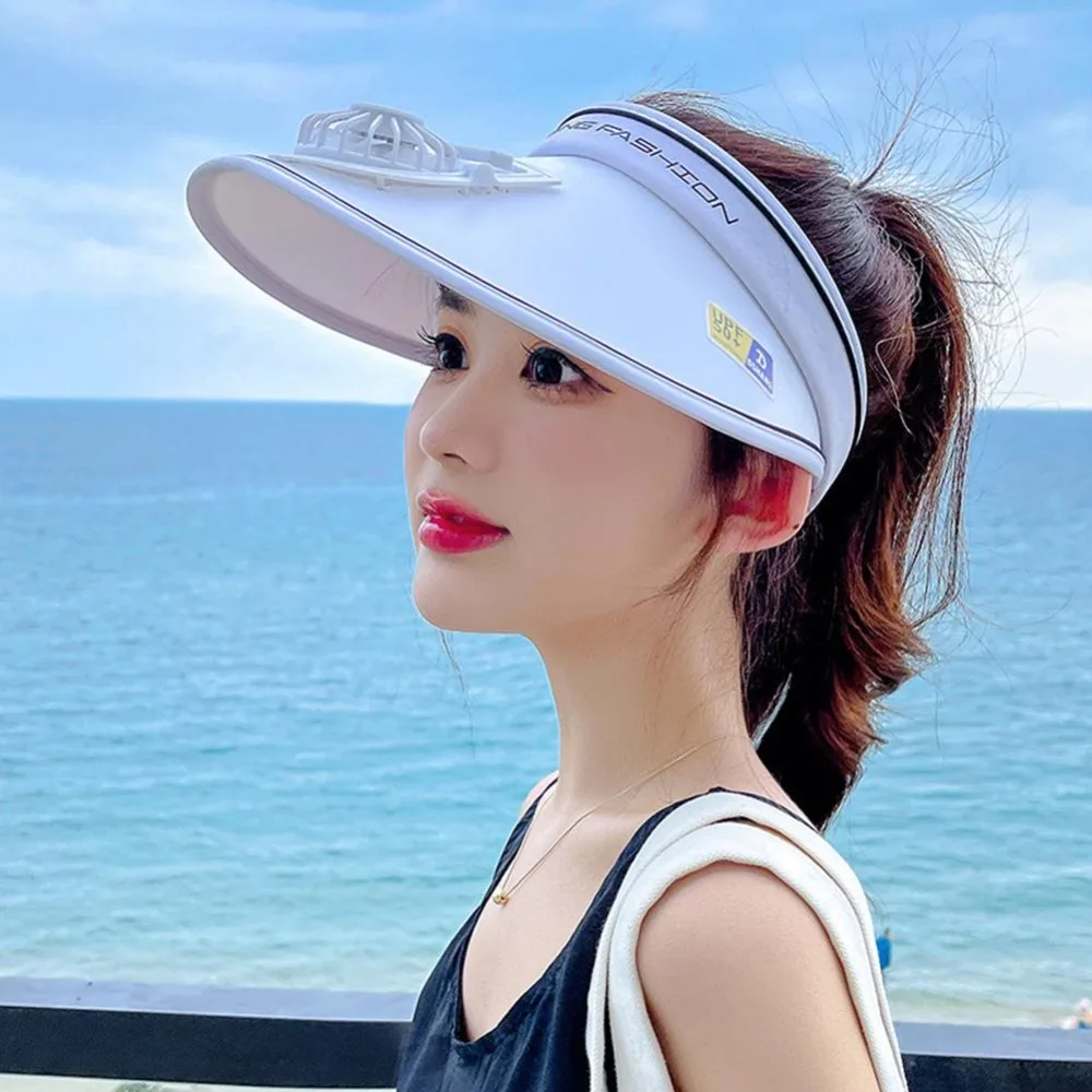 Женская воздухопроницаемая шапка с вентилятором и зарядкой от USB 
Женская воздухопроницаемая шапка с вентилятором и зарядкой от USB