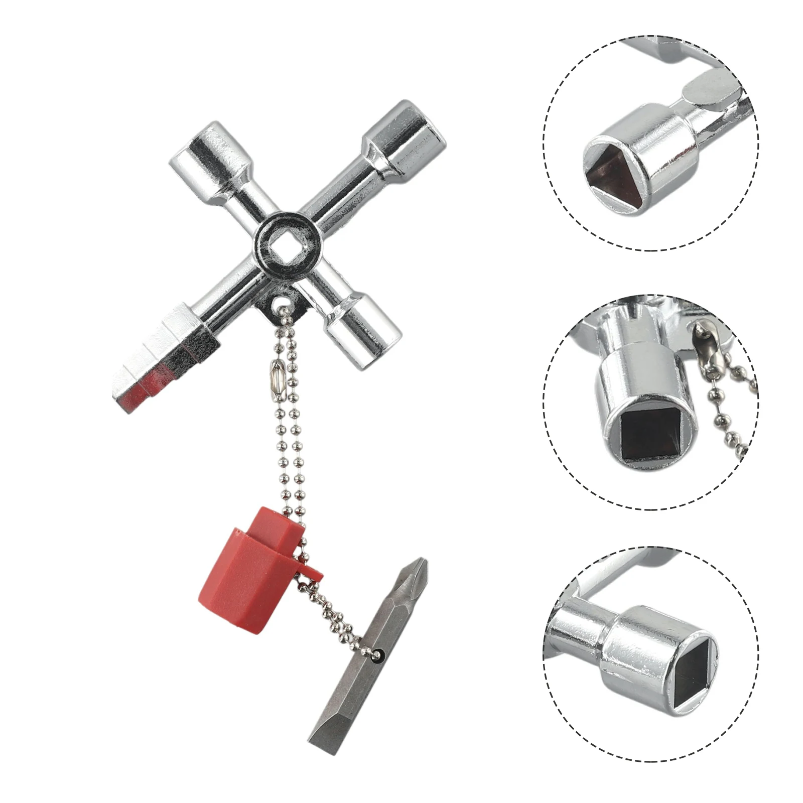 4 Way Key Key Wrench With Screwdriver Square Stepped Key Triangle Zinc Alloy Multipurpose Solid Bleed Brand New
4 Way Key Key Wrench With Screwdriver Square Stepped Key Triangle Zinc Alloy Multipurpose Solid Bleed Brand New