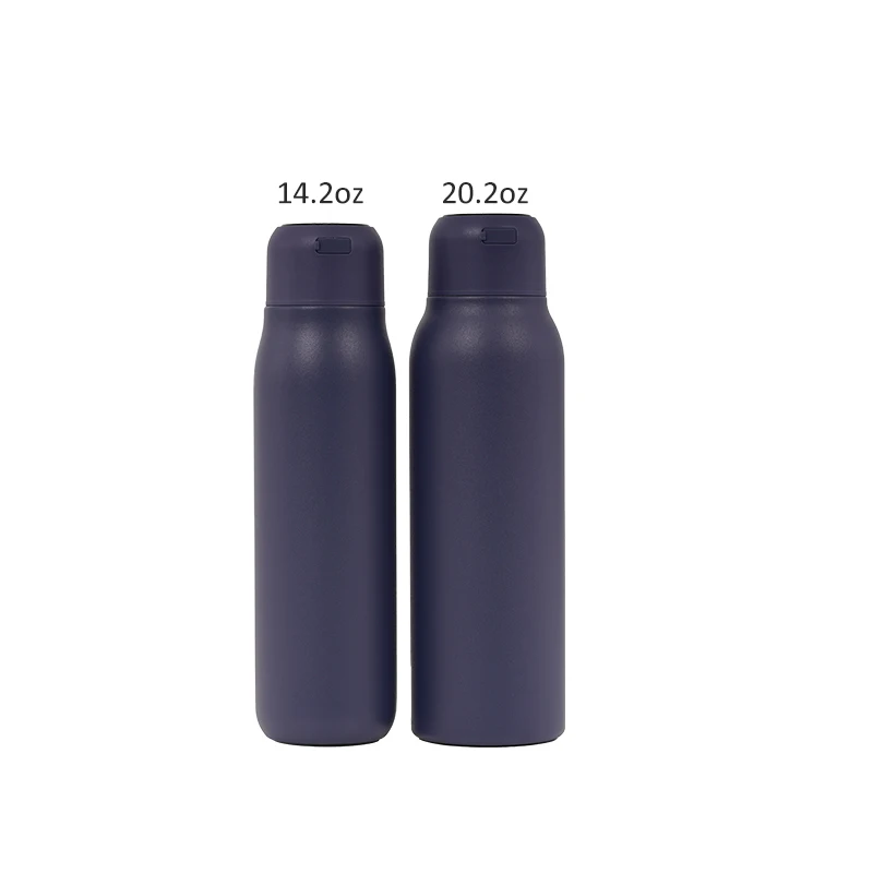 600ml UVC LED Self-Cleaning Vacuum Insulated Water Bottle UV Light Touch Panel Thermos Cup, Hot Cold Preservation 
600ml UVC LED Self-Cleaning Vacuum Insulated Water Bottle UV Light Touch Panel Thermos Cup, Hot Cold Preservation