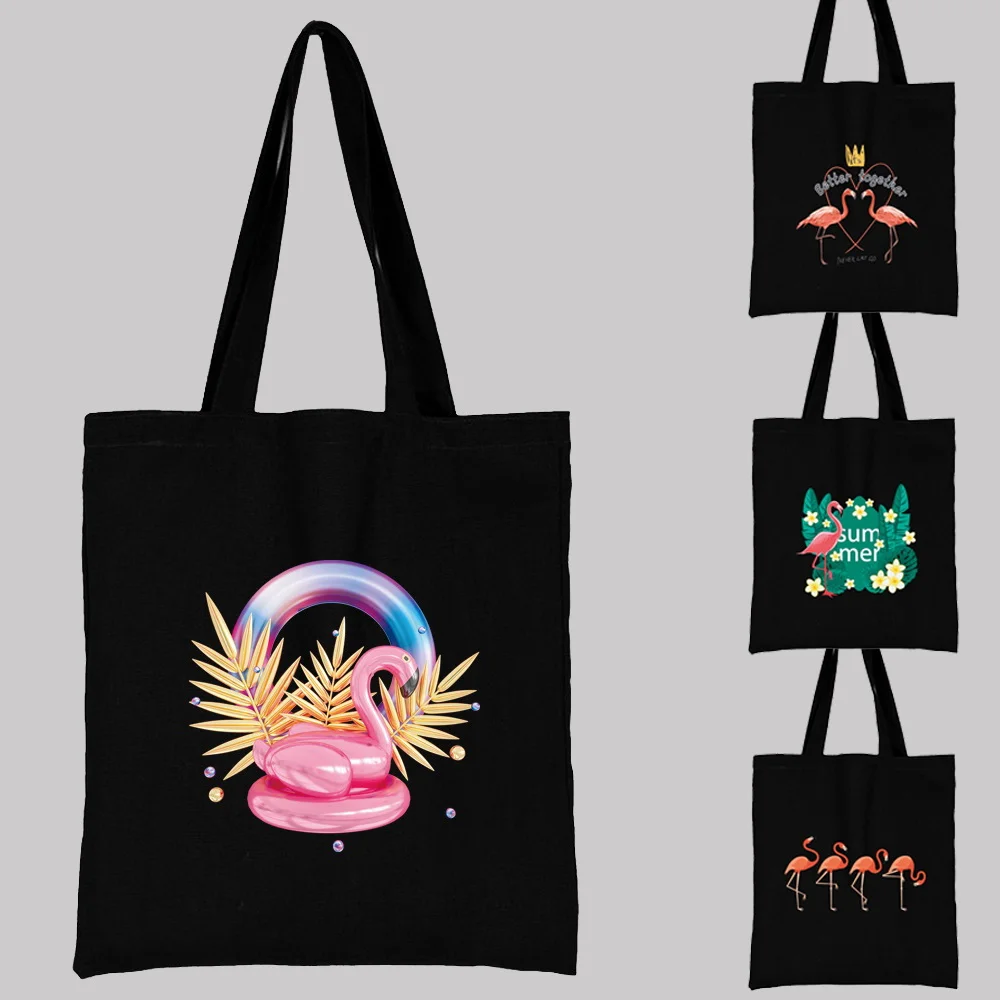 Ladies Shopping Bag All-match Flamingo Series Handbag Foldable Reusable Cloth Shopper Harajuku Style Bag Student Canvas Tote Bag
Ladies Shopping Bag All-match Flamingo Series Handbag Foldable Reusable Cloth Shopper Harajuku Style Bag Student Canvas Tote Bag