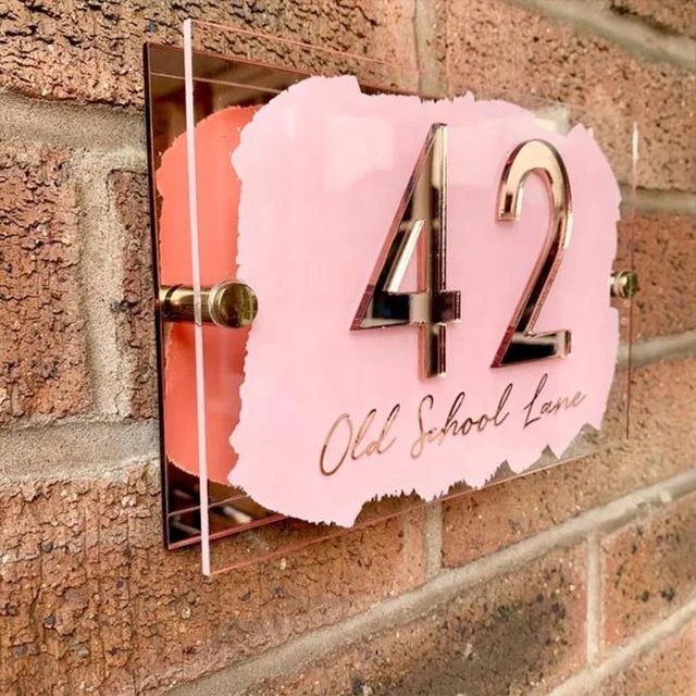 

Custom Acrylic Door Numbers Display House Room Apartment Hotel Door Plate Number Signs Board