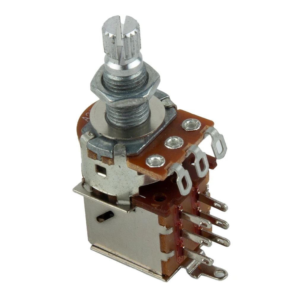 Guitar Push Pull Potentiometer 18mm Long Split Shaft A250K B250K A500K B500K Copper Long Split Shaft Audio Taper Linear Taper
Guitar Push Pull Potentiometer 18mm Long Split Shaft A250K B250K A500K B500K Copper Long Split Shaft Audio Taper Linear Taper