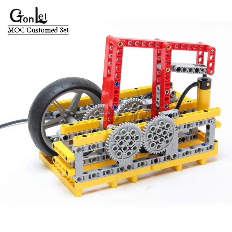 

NEW 228PCS/lot Technical MOC Switchless Pneumatic Steam Machine Building Blocks Creative Expert Bricks Model DIY Toys Kids Gifts
