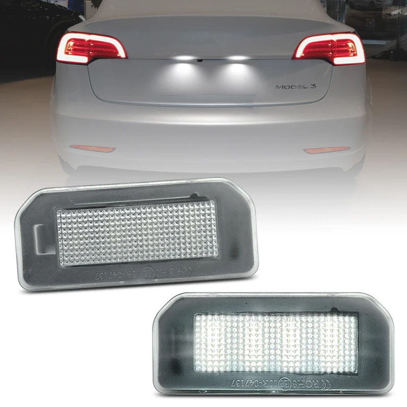 2Pcs For Tesla Model 3 2017-2020 Model Y 2020-2022 White LED Number License Plate Light
2Pcs For Tesla Model 3 2017-2020 Model Y 2020-2022 White LED Number License Plate Light