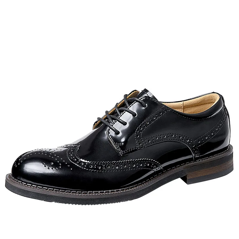 

Bullock Men Designer Shoes High Quality Genuine Leather Shoes Lace-Up Business Men Shoes Men Dress Shoes Summer Spring Cowhide