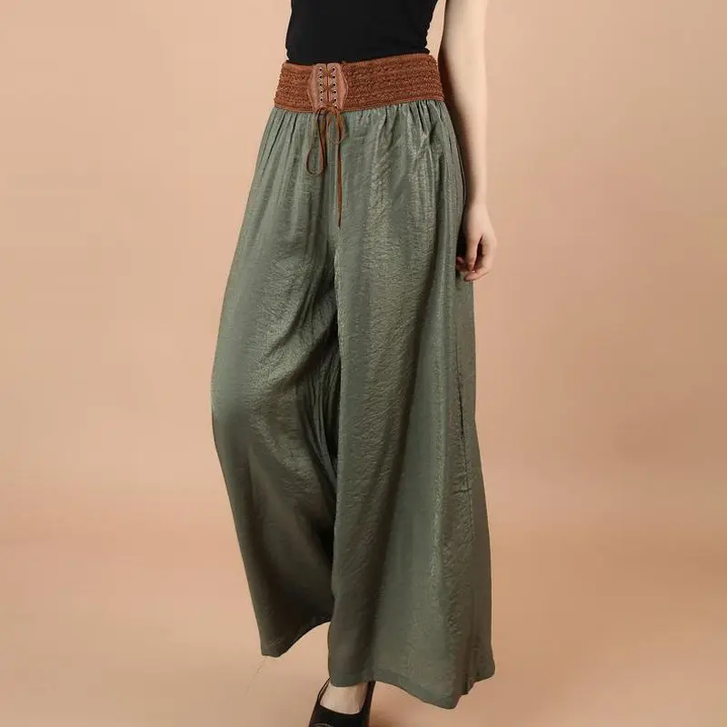 2023 New Casual Wide Leg Pants Women's Summer High Waist Loose Leg Pants Large Size Thin Pants
2023 New Casual Wide Leg Pants Women's Summer High Waist Loose Leg Pants Large Size Thin Pants