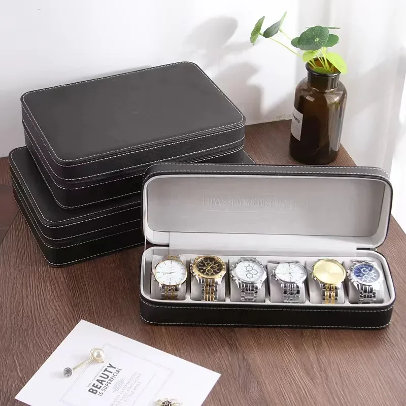 New 4/6/8/10/12 Slots Portable Leather Watch Box Your Watch Good Organizer Jewelry Storage Box Zipper Easy Carry Men Watch Roxes
New 4/6/8/10/12 Slots Portable Leather Watch Box Your Watch Good Organizer Jewelry Storage Box Zipper Easy Carry Men Watch Roxes