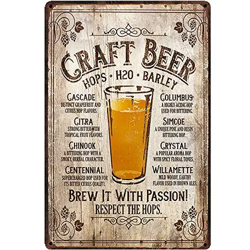 Nostalgia Original Retro Design Craft Beer Tin Metal Signs Wall Art | Thick Tinplate Print Poster Wall Decoration for Bar
Nostalgia Original Retro Design Craft Beer Tin Metal Signs Wall Art | Thick Tinplate Print Poster Wall Decoration for Bar