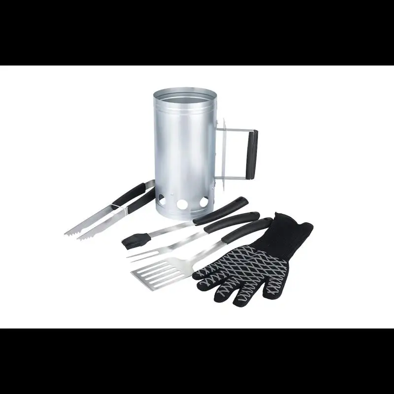 Griddle Accessories Kit,Value Set,Steel,6pc,with Spatula, Basting Brush, BBQ Fork, Tongs,Heat Resistant Glove
Griddle Accessories Kit,Value Set,Steel,6pc,with Spatula, Basting Brush, BBQ Fork, Tongs,Heat Resistant Glove