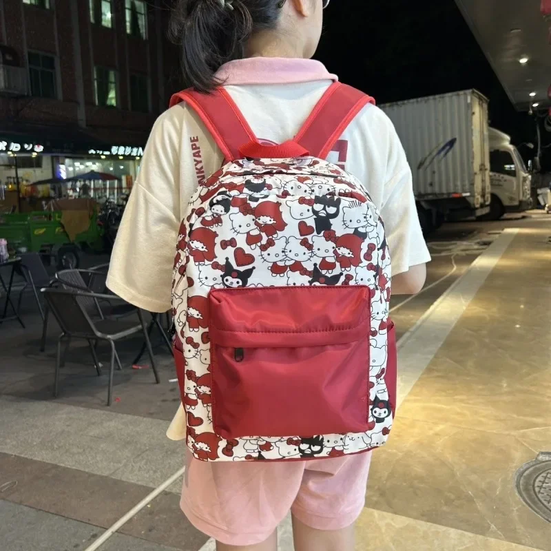 Kawaii Sanrio Anime Hello Kitty Nylon Backpack Cute Cartoon Niche Printing Lovely Retro Zipper Large Capacity Schoolbag Girls
Kawaii Sanrio Anime Hello Kitty Nylon Backpack Cute Cartoon Niche Printing Lovely Retro Zipper Large Capacity Schoolbag Girls