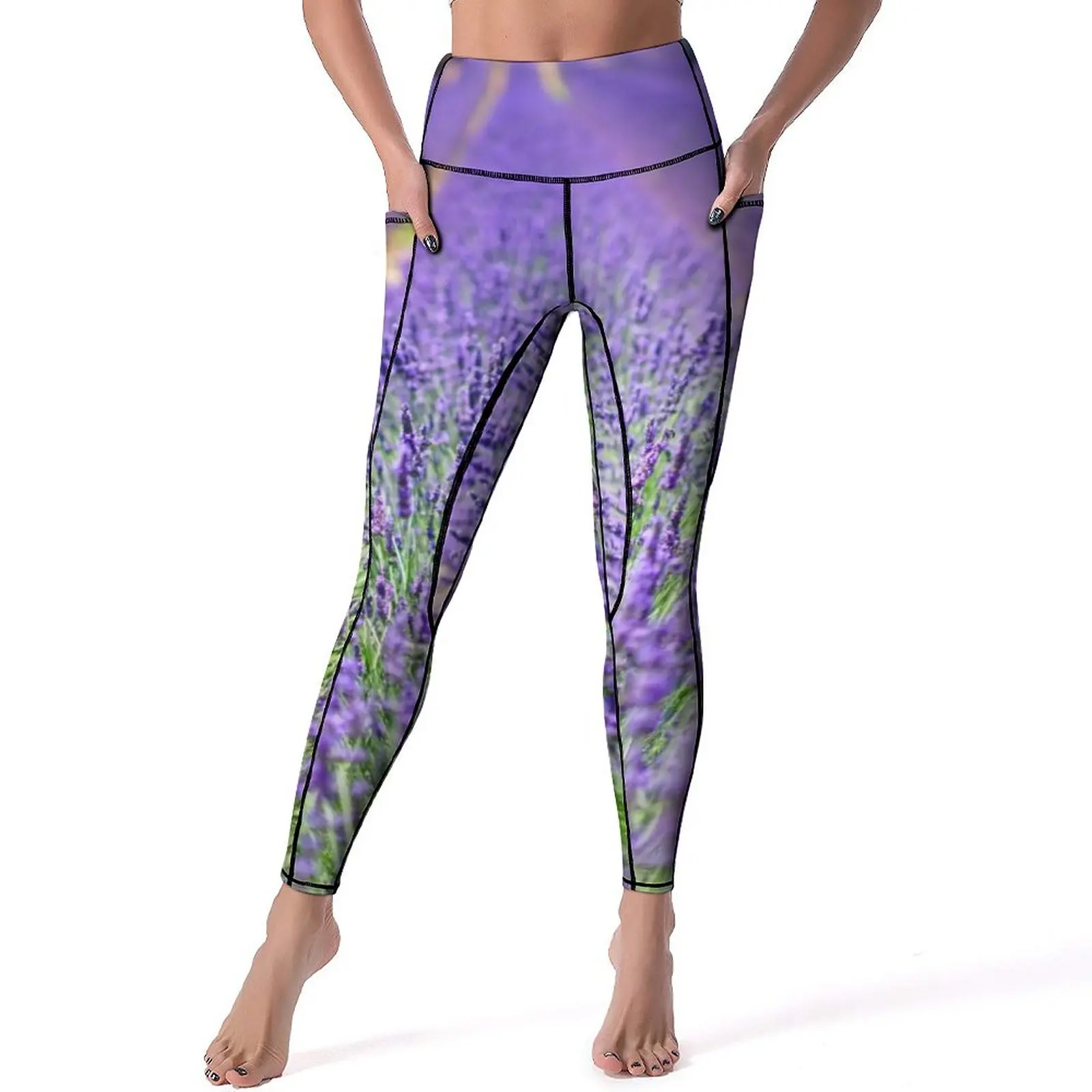 Fields of Lavender Leggings Flowers Print Fitness Running Yoga Pants Push Up Basic Sports Tights Quick-Dry Design Yoga Legging 
Fields of Lavender Leggings Flowers Print Fitness Running Yoga Pants Push Up Basic Sports Tights Quick-Dry Design Yoga Legging