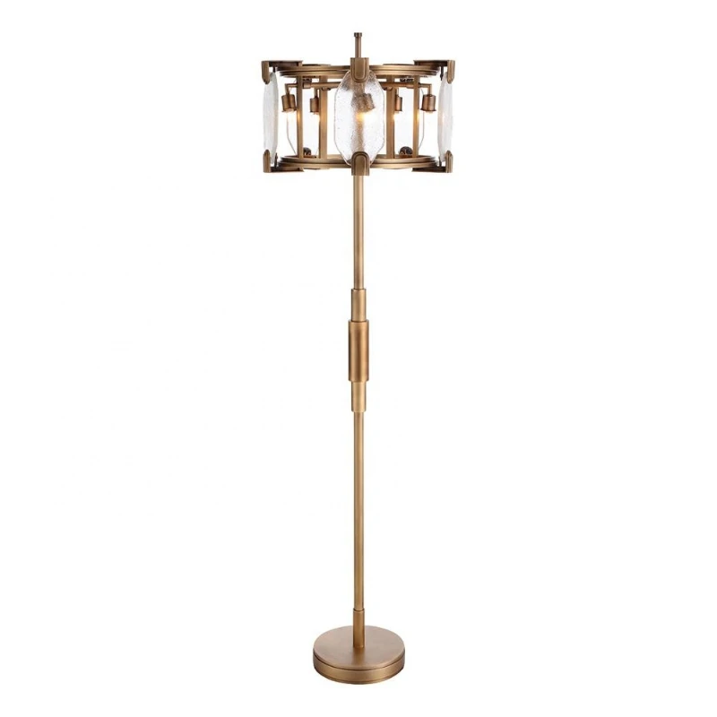 American Style Solid Brass Frame Handmade Glass Tall Luxury Vintage Floor Lamp Modern for Living Room 
American Style Solid Brass Frame Handmade Glass Tall Luxury Vintage Floor Lamp Modern for Living Room