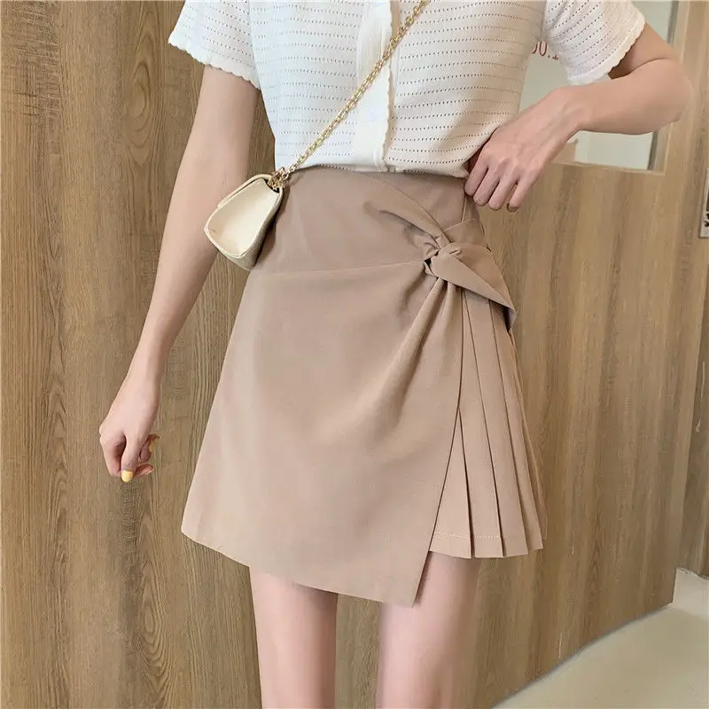 Mini Skirts Women Irregular Leisure Pleated Skirt High Waist Solid Summer Wild Girls Popular College Style A-line Skirt Faldas
Mini Skirts Women Irregular Leisure Pleated Skirt High Waist Solid Summer Wild Girls Popular College Style A-line Skirt Faldas