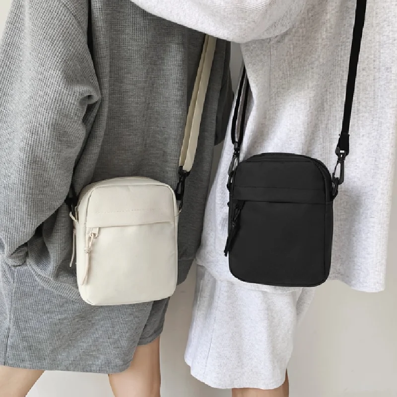 

Canvas Women's Crossbody Bag Trend 2023 Oxford Shoulder Handbag Korean Solid Color Student Phone Bag Simple Shopper Bags Purse