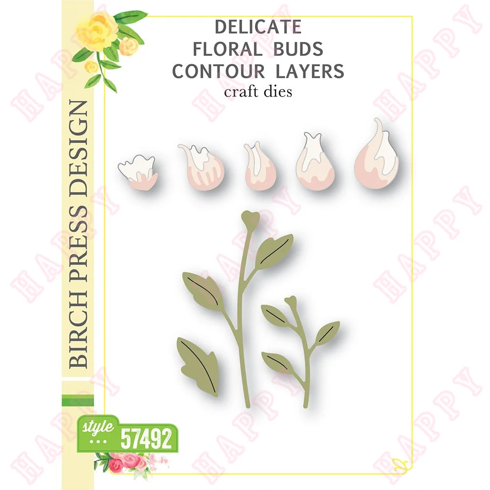 Metal Cutting Delicate Floral Buds Contour Layers Dies Decoration For DIY Scrapbooking Diary Album Card Embossing Paper Template
Metal Cutting Delicate Floral Buds Contour Layers Dies Decoration For DIY Scrapbooking Diary Album Card Embossing Paper Template