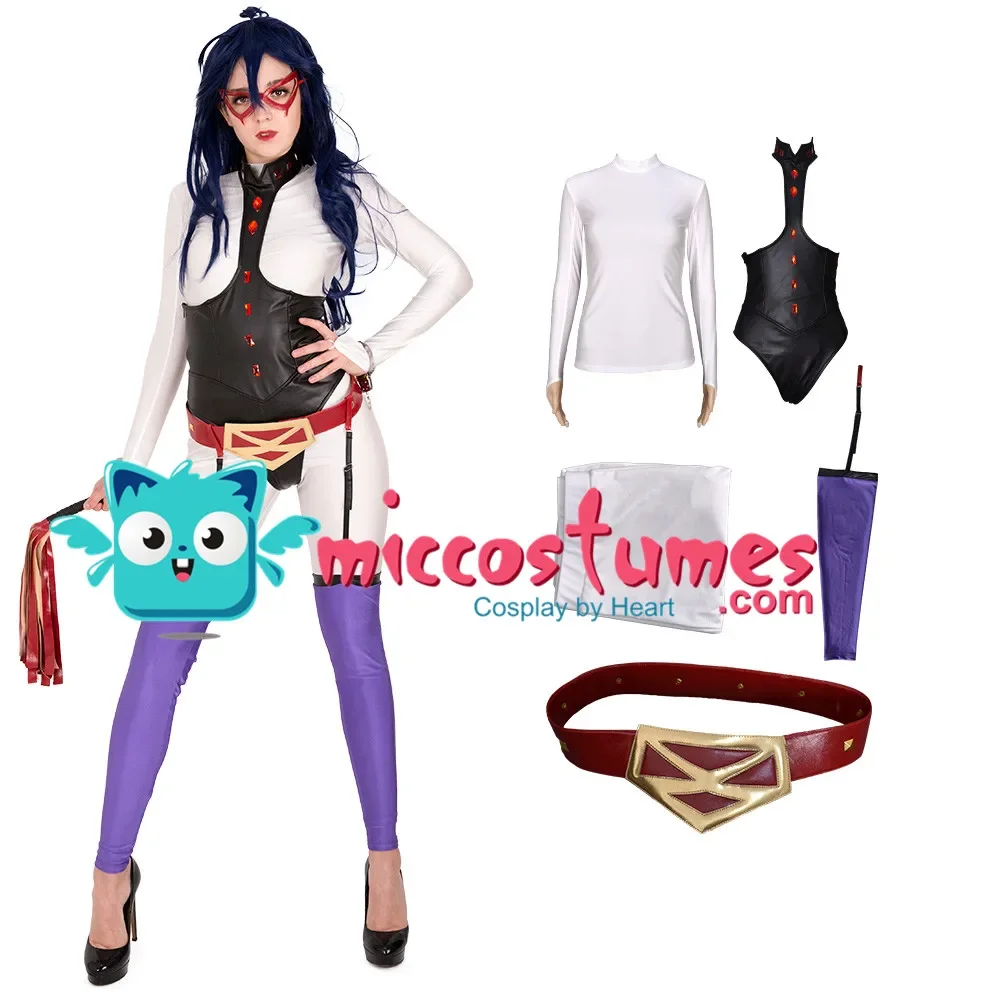 

Miccostumes Women's Anime Hero Cosplay Costume Outfit with Eyepatch