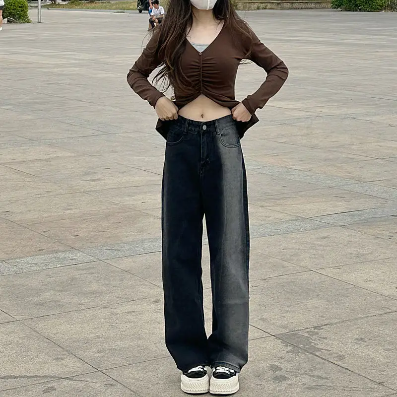 New Fashion High-quality Design Sense High Waist Straight Jeans Women's Retro Loose Slim Slim Wide-leg Mopping Trousers Ins Tide
New Fashion High-quality Design Sense High Waist Straight Jeans Women's Retro Loose Slim Slim Wide-leg Mopping Trousers Ins Tide